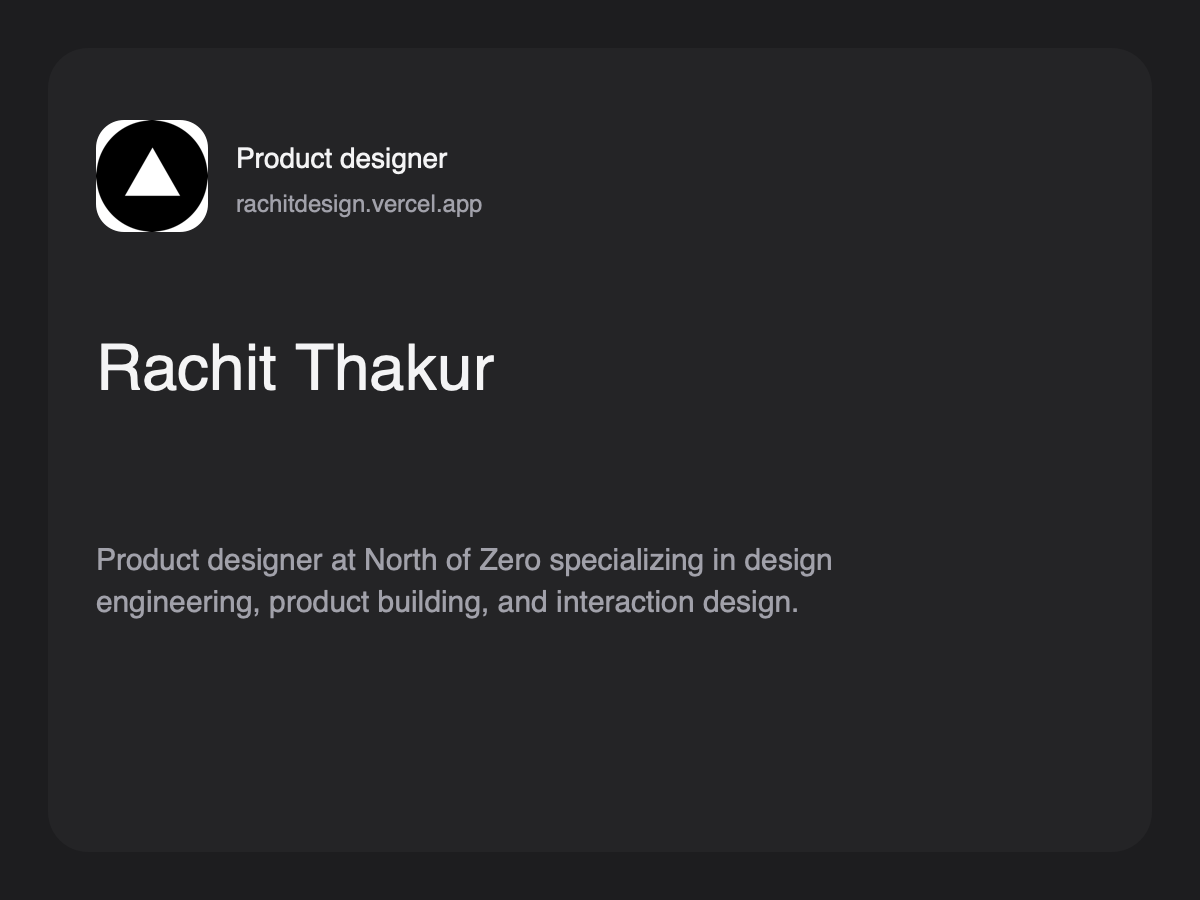 Rachit Thakur preview